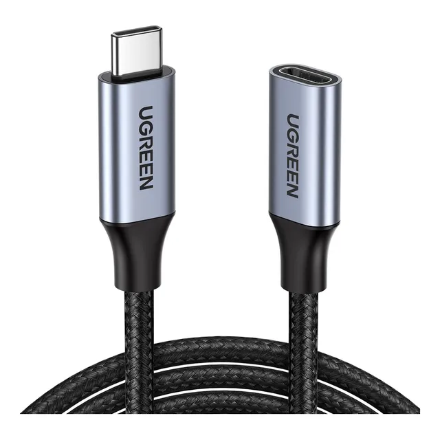 Ugreen Cabo Extensor Usb-c 100w Macho/fêmea Gen 2 5a 0.5m
