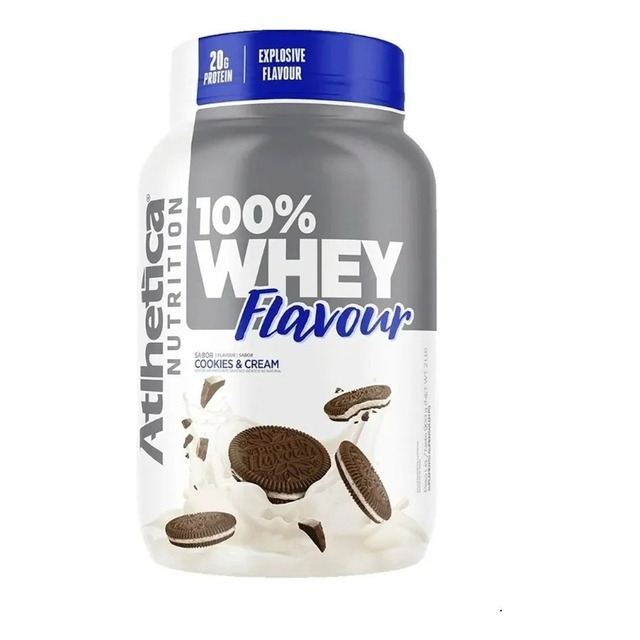 Suplemento En Pó Atlhetica Nutrition Whey Flavour Proteínas Sabor Cookies & Cream X 900g