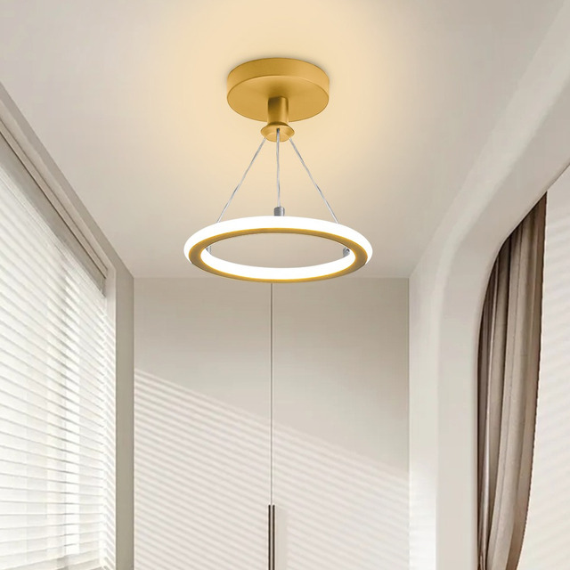Luminária De Teto Moderna, 3 Cores Lustre Pendente Led Sala Luminária De Teto Moderna, 3 Cores Lustre Pendente Led Sala