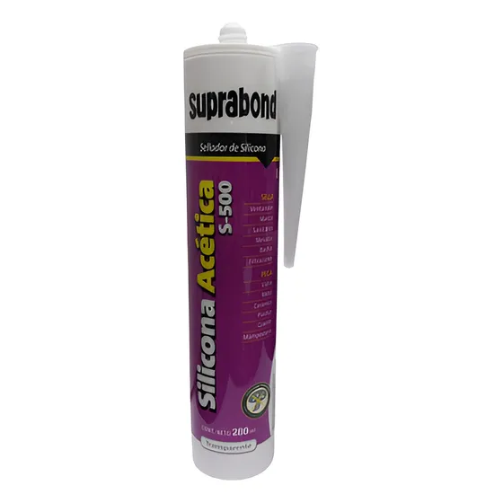 Silicona Acetica Suprabond S-500 Transparente 280ml