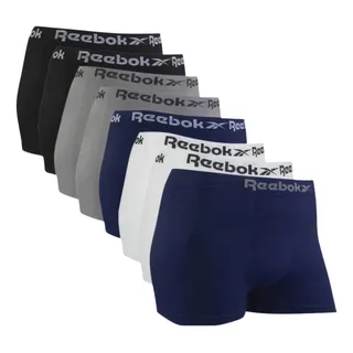 Kit 8 Cueca Reebok Boxer Box Microfibra Original Sem Costura Kit 8 Cueca Reebok Boxer Box Microfibra Original Sem Costura
