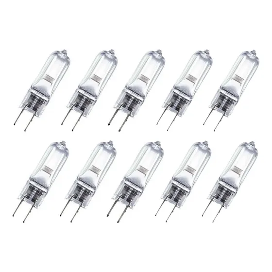 Kit 10 Lâmpada Coifa Bipino Capsula Halogena G4 12v 20w Kian