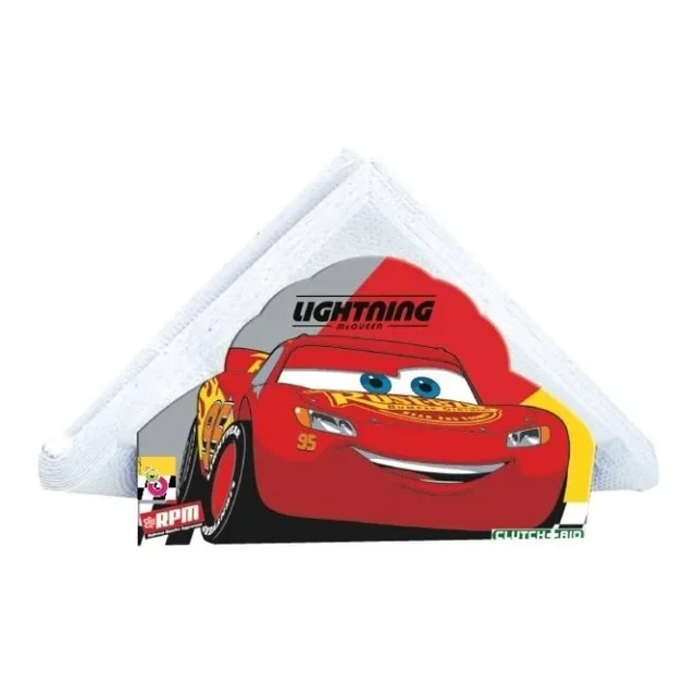 Pack X 15 Servilletas + Servilletero Cars Oficial Cotillón