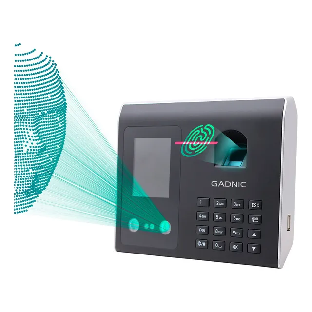 Control Asistencia Horario Personal Biométrico Huella Acceso Color Gris