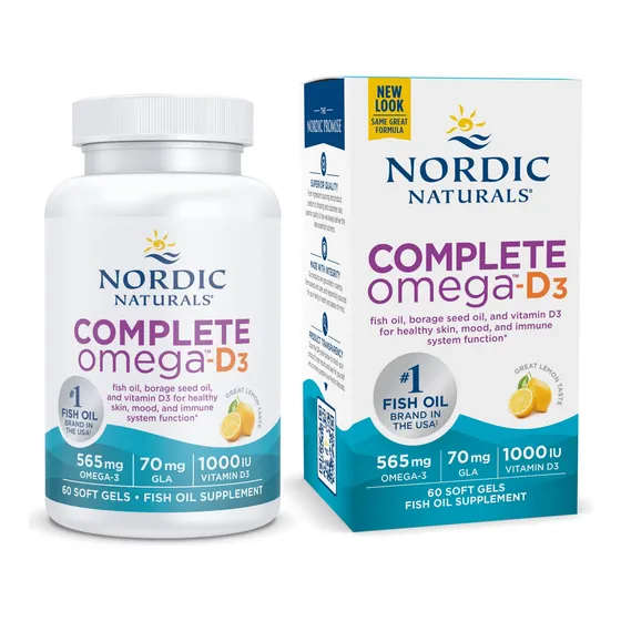 Suplemento Nordic Naturals Complete Omega-d3 60 Cápsulas Bla
