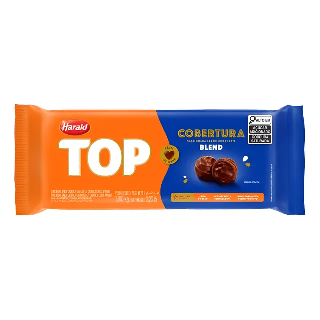 Chocolate Cobertura Harald Top Barra 1,01kg Blend
