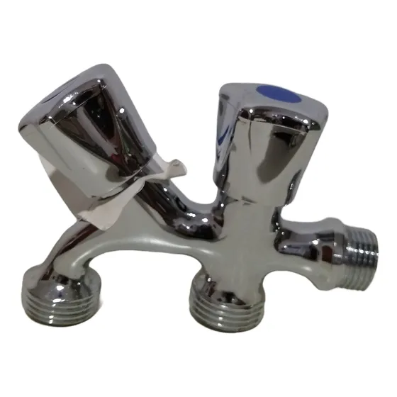 Llave Manguera Doble, Camello, 1/2, Cromada, Belt-g