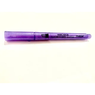 Marca Texto Glitter LilĂĄs Fluorescente Escolar Grifador Marca Texto Glitter LilĂĄs Fluorescente Escolar Grifador