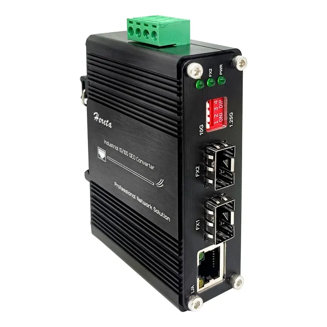 Paquete: Convertidor Oeo Sfp+ De 1 G/10 G, Extensor De Fibra