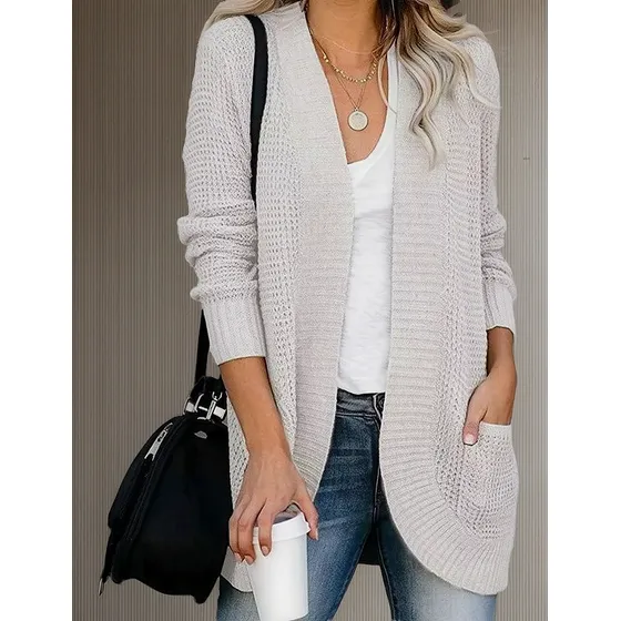 Casual Mujer Ropa Suéter Retro Cárdigan Vintage Femenino