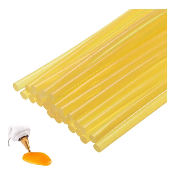 1kg Barras De Silicon Delgado Para Pistola 7x250mm Amarillo