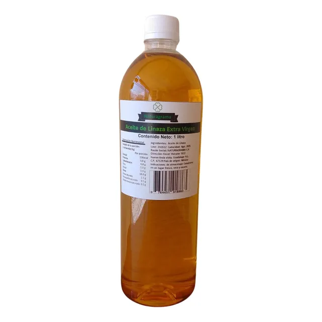 Aceite De Linaza Extra Virgen 1lt Prensado En Frio