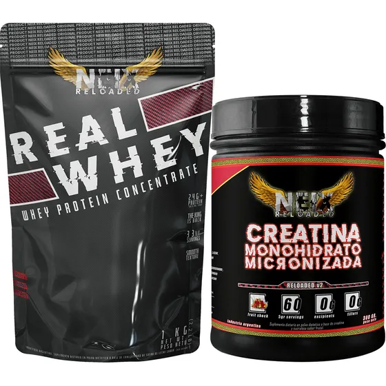 Whey Protein 80% 1kg + Creatina 300gr Combo Neix Varios Sab.