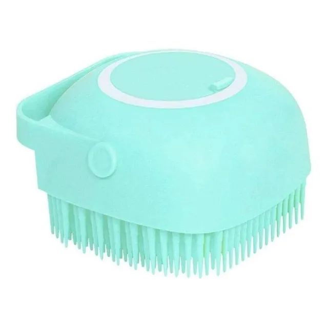 Cepillo De Silicona Masajeador Para Baños De Mascotas