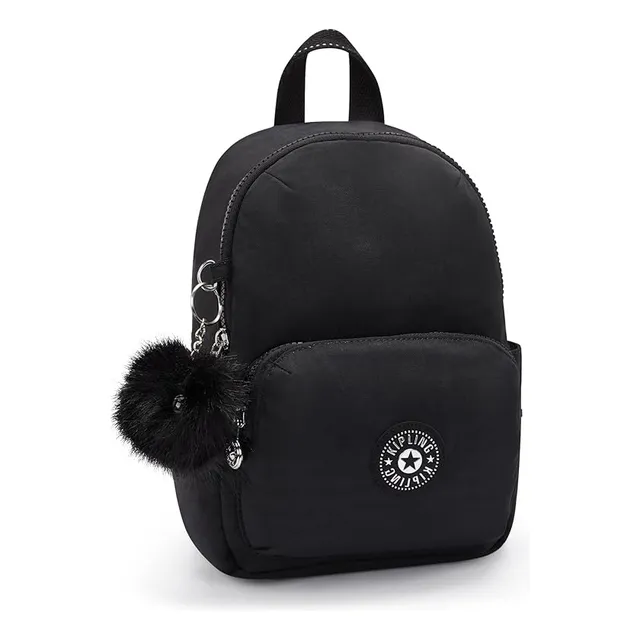 Kipling Behond Black Zinna Mochila Mujer Color Negro Diseño De La Tela Liso