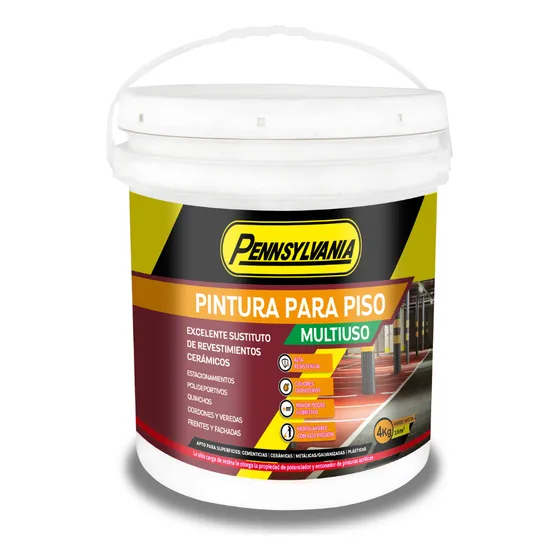 Pintura De Piso Y Fachadas Varios Colores 4 Kg Eli