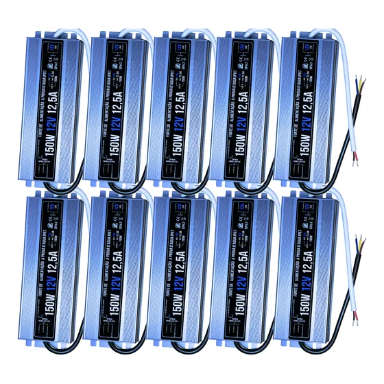 10pçs Fonte Blindada Bivolt Ip67 Prova D'água 12v 12,5a 150w