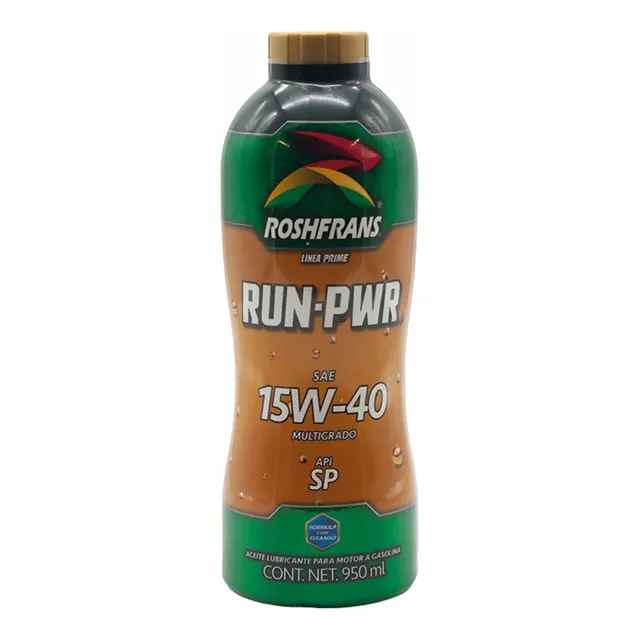 Aceite Para Motor Roshfrans Run-pwr 15w40 950 Ml
