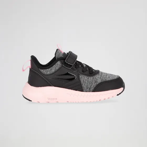 Zapatillas Topper Wind Iv Infantil En Negro Y Rosa | Dexter