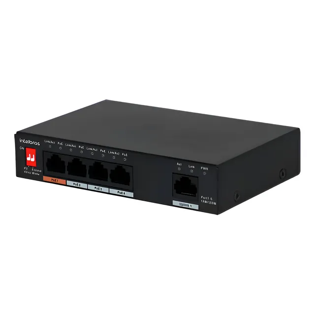 Switch Poe 5 Puertos Intelbras Sf500 Hi-poe