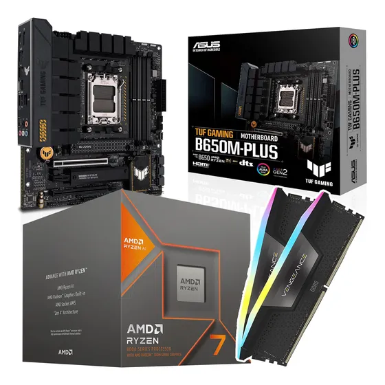 Kit Amd Ryzen 7 8700g + Asus Tuf Gaming  B650m-plus + 32 Gb