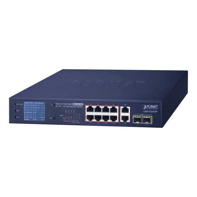 Switch No Administrable 8 Puertos Gigabit Modo Extend Poe