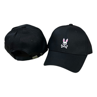 Gorra Psycho Bunny Negro C/blanco Y Rosa Gorra Psycho Bunny Negro C/blanco Y Rosa