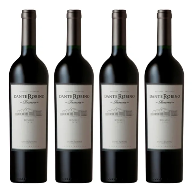 Vinos Dante Robino Reserva Bonarda 750 Ml X4