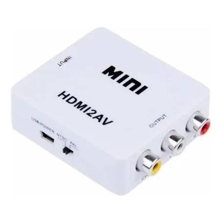 Convertidor Hdmi A Rca Av Tv Monitor Laptop Video Beam