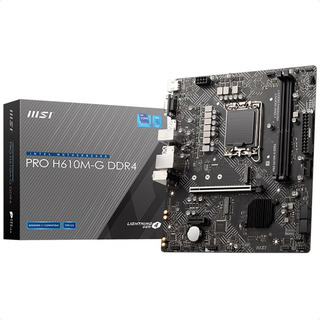 Tarjeta Madre Msi Pro H610m-g Ddr4 Pcie Usb3 1700 12va 13va Tarjeta Madre Msi Pro H610m-g Ddr4 Pcie Usb3 1700 12va 13va