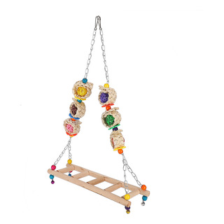 Columpio Colgante De Madera Para Mascotas Con Forma De Pollo Columpio Colgante De Madera Para Mascotas Con Forma De Pollo