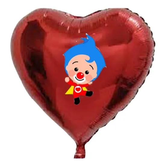 Globo Payaso Plin Plin Y Sus Amigos , Metalizado 
