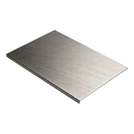 Tábua De Corte Inox 304 Profissional Bancada 60x50cm Com Aba Tábua De Corte Inox 304 Profissional Bancada 60x50cm Com Aba Cinza