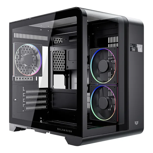Gabinete Gamer Balam Rush Tank Expert Curve 6400 BR941617 Negro