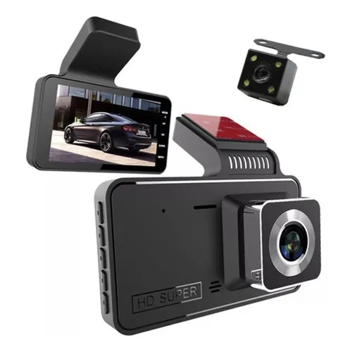 Dvr Vehiculo Camara Frontal Fhd Y Trasera Estacionamiento