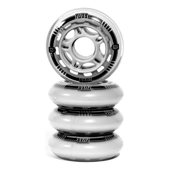 Ruedas De Silicona Tuxs Para Rollers Pack De4 Unidades Dureza 82a 72mm 76mm 