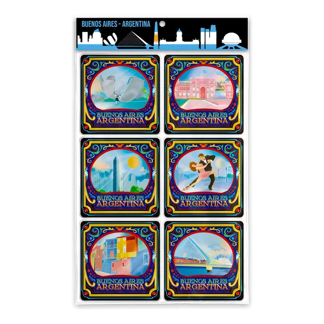Posavasos Corcho Colores Diseños Surtidos X6 Unidades