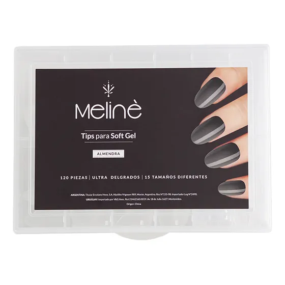 Tips Para Soft Gel Almendra X120u Meliné