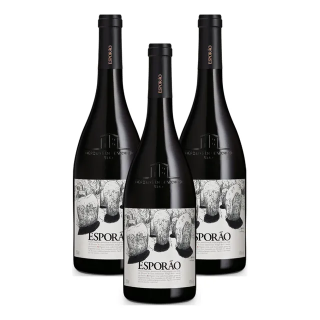 Vinho Esporão Reserva Tinto 750 Ml Kit Com 03 Un