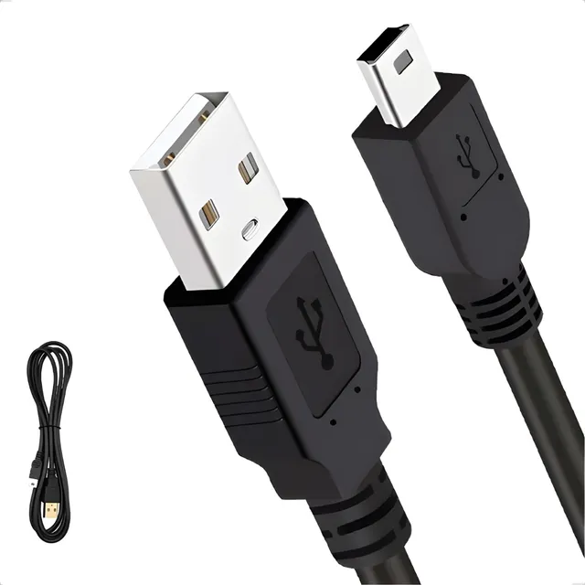 Cabo Mini Usb V3 P/ Controle Ps3 Filtro Alta Velocidade 1.5m