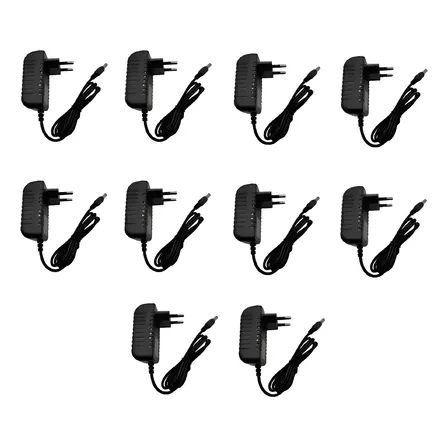 Kit 10 Fonte De Alimentação 12v 3a Bivolt Ac/dc P4 Cftv