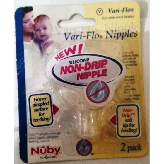 Nuby Tetina  Antiderrame Variflow Ancha 2unds / 00936
