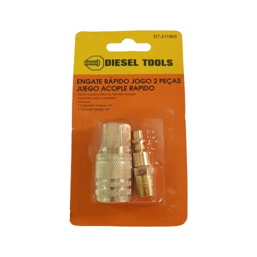 Acople Rapido X 2pzas 1/4'' Diesel Tools