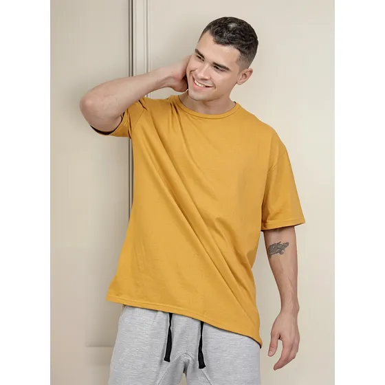 Remera  Hombre Oversize Algodón Premium Estampada Hombre