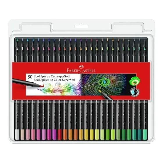 Faber-castell 27778 Lápices De Colores Eco Súpersoft X50
