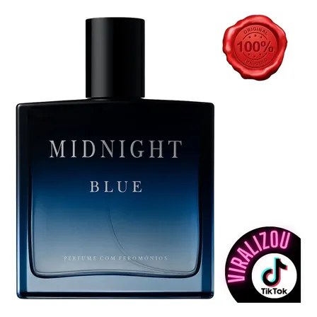 Perfume Masculino Midnight Blue Magnetico Atracao 100 Ml