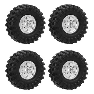 Llanta Plateada 1/24 Rc Crawler Beadlock Para Coche, Neumáti Llanta Plateada 1/24 Rc Crawler Beadlock Para Coche, Neumáti
