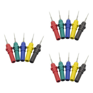 15x Conector Banana Sonda Extraível Com 30 Peças De Agujas D 15x Conector Banana Sonda Extraível Com 30 Peças De Agujas D