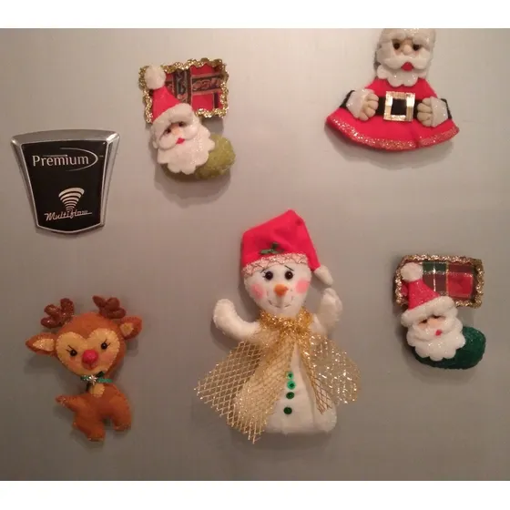 Adornos Navideños Muñecos Para Decorar La Nevera Con Imán 