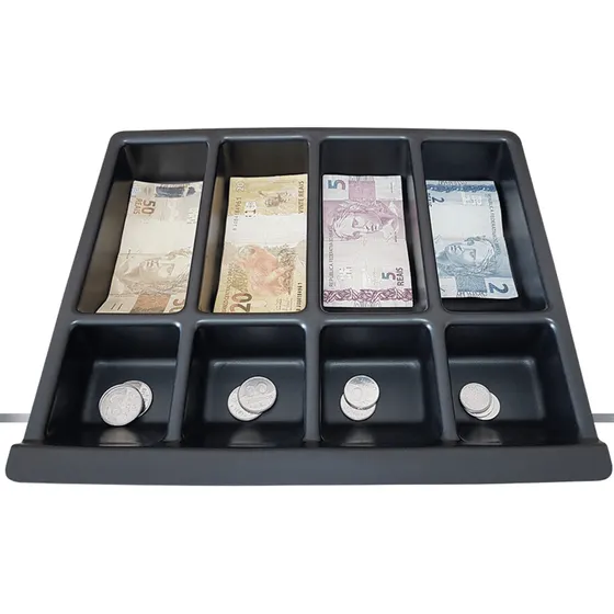 Organizador Notas Cédulas Dinheiro On-07 Moedas Divisões